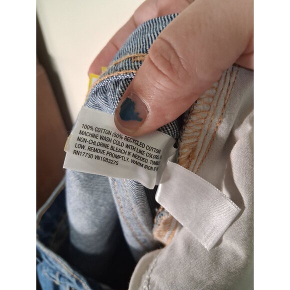 NWOT Universal Thread Denim Blue Jeans Retro Y2K 90s Baggy Women Size 8 Regular - Picture 9 of 9